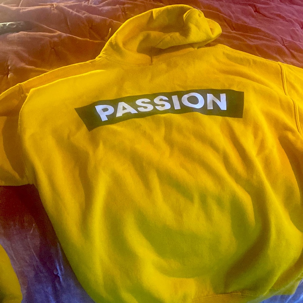 Passion brand XL hoodie gold color